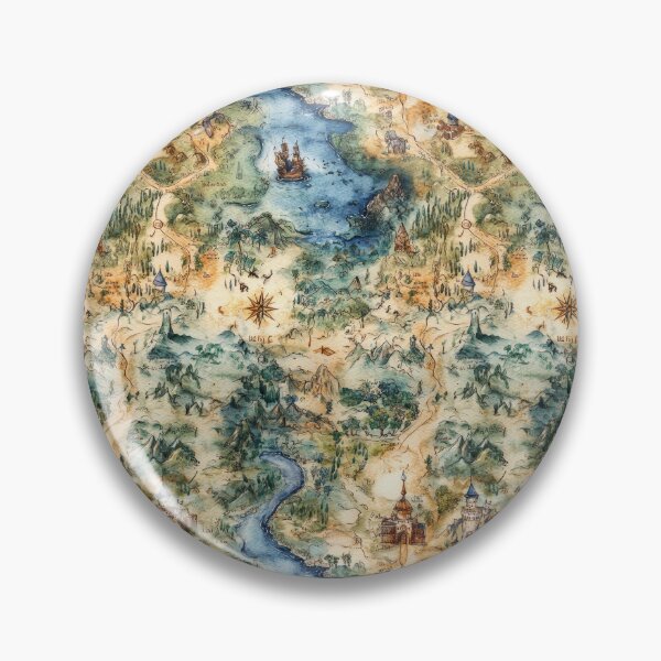 Item preview, Enchanted Map of Forests Rivers and Secret Roads designed and sold by Piotrek0001.