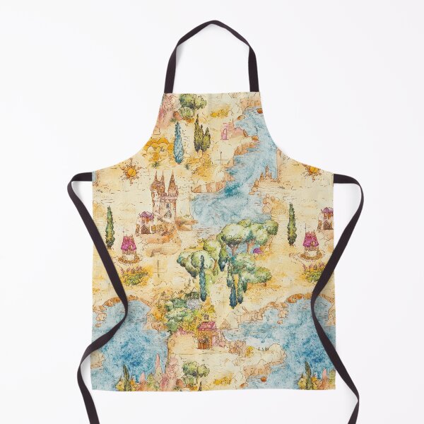 Item preview, Vibrant Kingdom Map with Cities Towers and Ships designed and sold by Piotrek0001.
