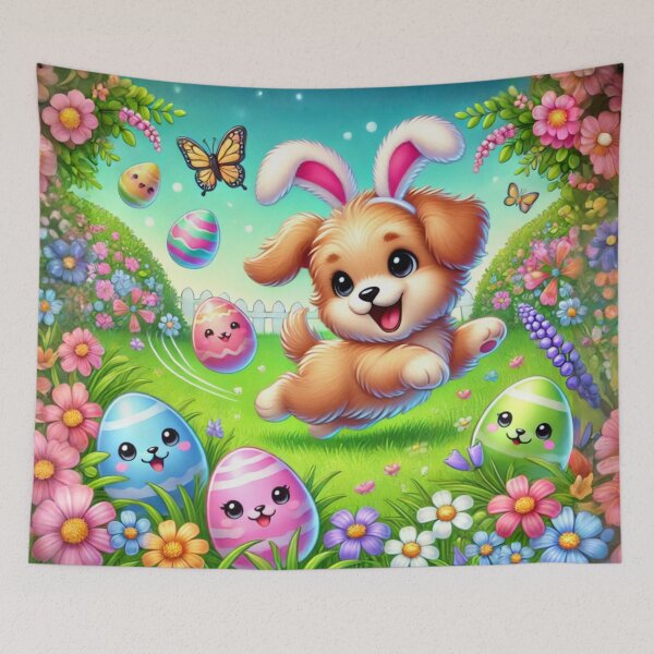 Item preview, Easter Puppy Hop designed and sold by icyani2024.