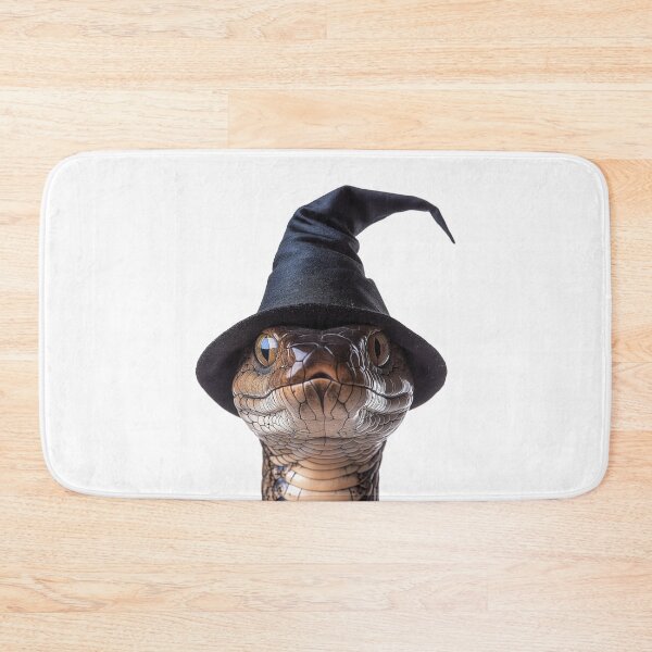 Item preview, Cobra Snake Wearing Halloween Witch Hat designed and sold by LazyOwlStore.