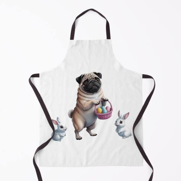 Item preview, Easter Egg Hunt with Pug and Bunnies designed and sold by Lisa Pearlman.