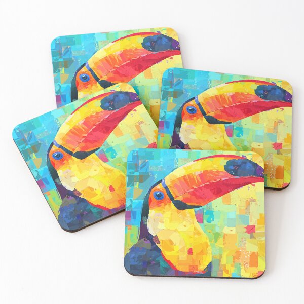 Item preview, Tropical Toucan – Kawaii Abstract Pop Art designed and sold by Moss and Moon Studio.