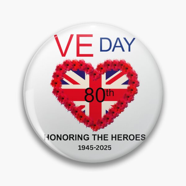 Item preview, VE day 80th anniversary 2025 V  E Day Victory in Europe designed and sold by Minimalismat.
