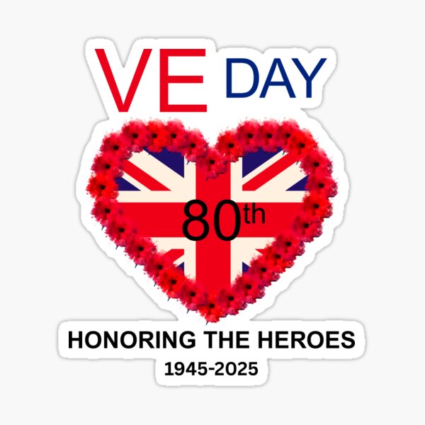 Item preview, VE day 80th anniversary 2025 V  E Day Victory in Europe designed and sold by Minimalismat.