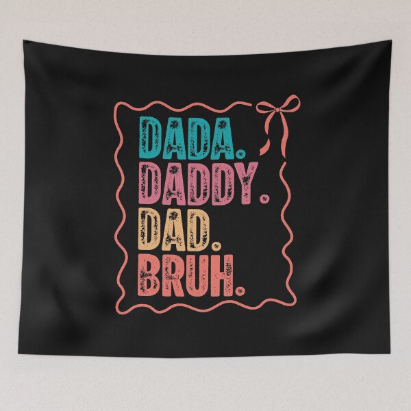 Item preview, Dada Daddy Dad Bruh Fathers Day Funny Dad Bruh Bow designed and sold by TalalosART.