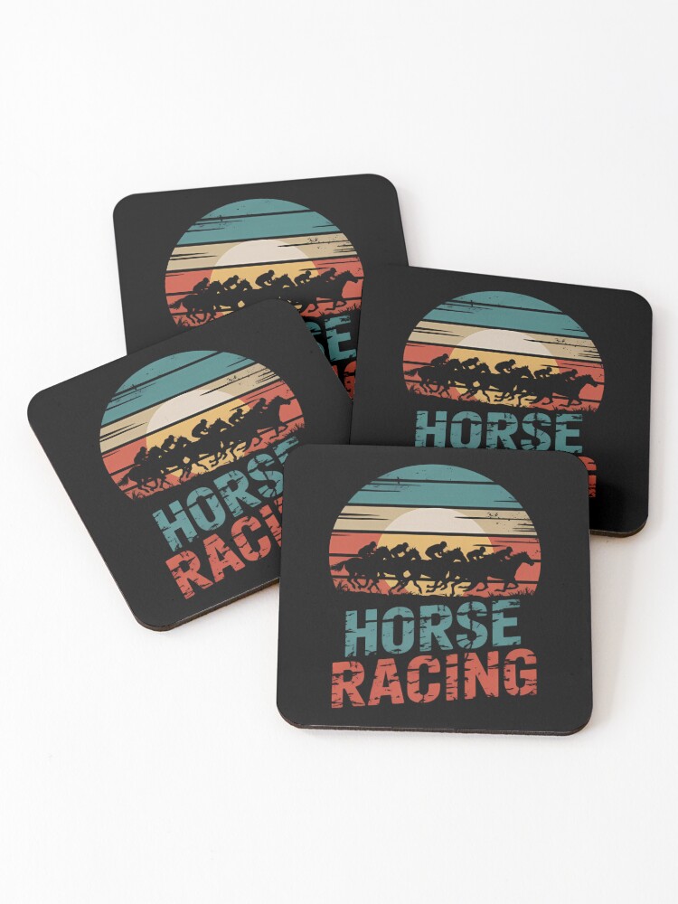 Thumbnail 1 of 5, Coasters (Set of 4), Horse Racing designed and sold by Rostislav1401.