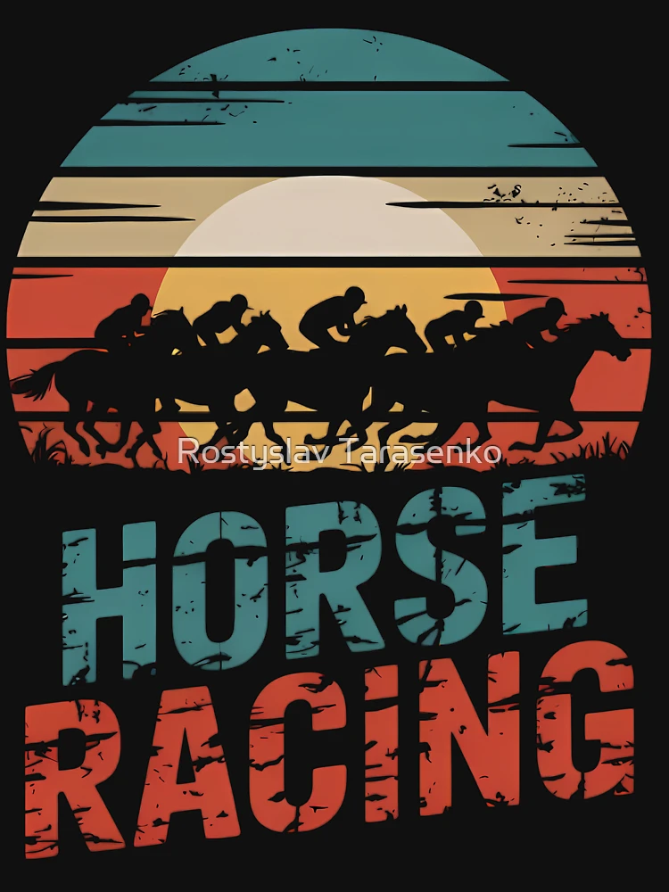 Thumbnail 6 of 6, Lightweight Sweatshirt, Horse Racing designed and sold by Rostislav Tarasenko.