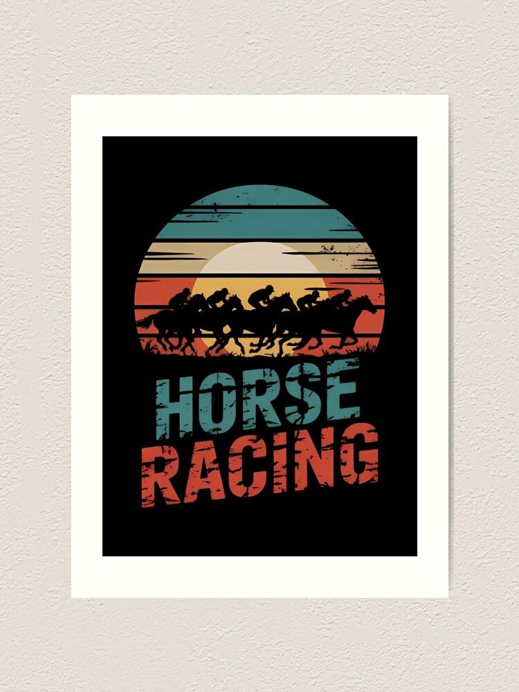 Thumbnail 1 of 3, Art Print, Horse Racing designed and sold by Rostislav1401.