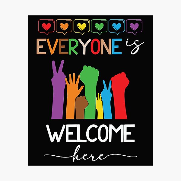 Item preview, Everyone Is Welcome Here Idaho Teacher designed and sold by TalalosART.