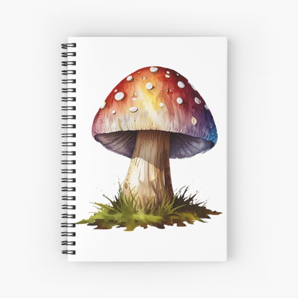 Item preview, Psychedelic Watercolor Mushroom Illustration designed and sold by CharmingGarden.
