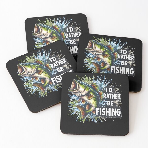 Item preview, Fishing-Shirt Id Rather Be Fishing Men Boy Funny Bass Dad designed and sold by TalalosART.