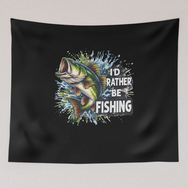 Item preview, Fishing-Shirt Id Rather Be Fishing Men Boy Funny Bass Dad designed and sold by TalalosART.