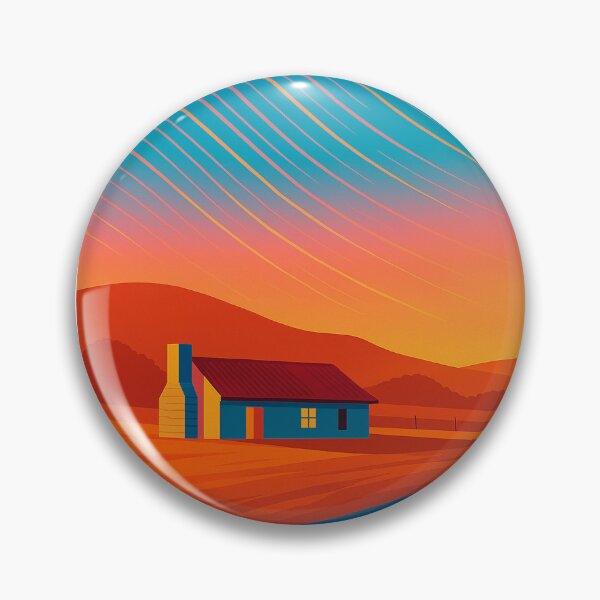 Item preview, Orroral Homestead – Retro Star Trail Sunset Art designed and sold by MRageebArt.
