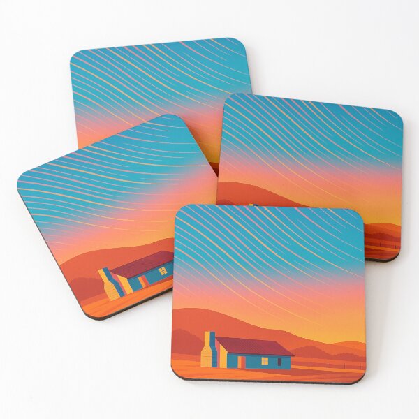 Item preview, Orroral Homestead – Retro Star Trail Sunset Art designed and sold by MRageebArt.