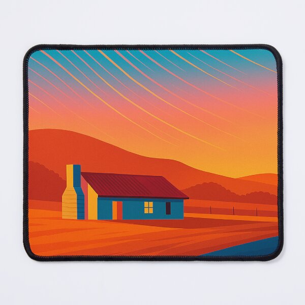 Item preview, Orroral Homestead – Retro Star Trail Sunset Art designed and sold by MRageebArt.