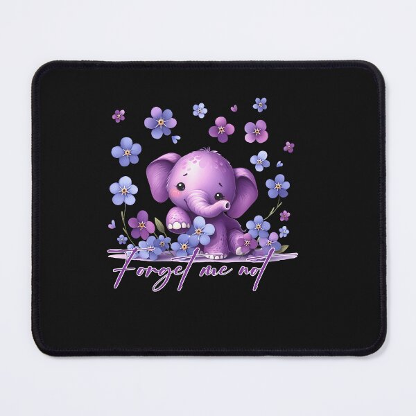 Item preview, Forget me not Alzheimer_s Awareness Elephant Flower designed and sold by TalalosART.