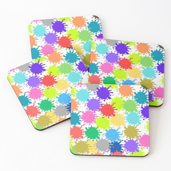 Item preview, Color Splash Pop – Multicolor Splatters on White designed and sold by Artkar - by Omkar.