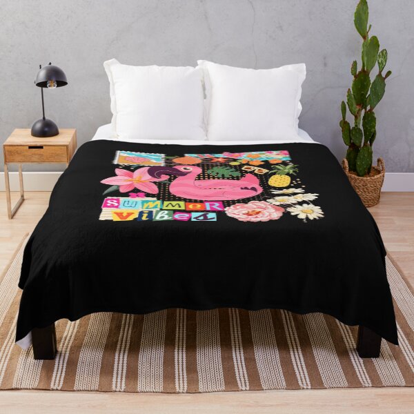 Artikelvorschau, Lustiger Sommer Vibes Flamingo mit Palme Retro Strandleben entworfen und verkauft von TalalosART.