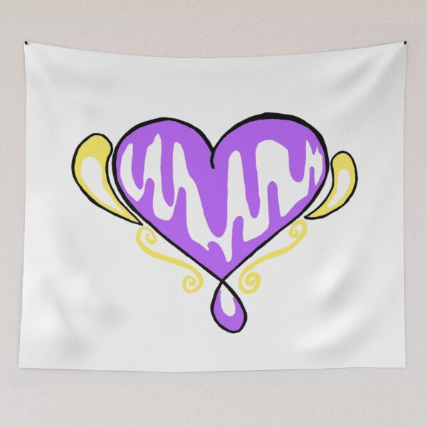 Item preview, Lava Lamp Heart (Purple and Yellow)  designed and sold by UmbreMoon.
