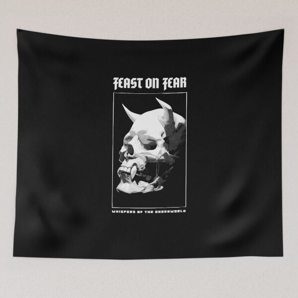 Item preview, Feast on Fear. Metal style design by shadowinkedartwork. Whispers of the underworld. designed and sold by shadowinkedart.