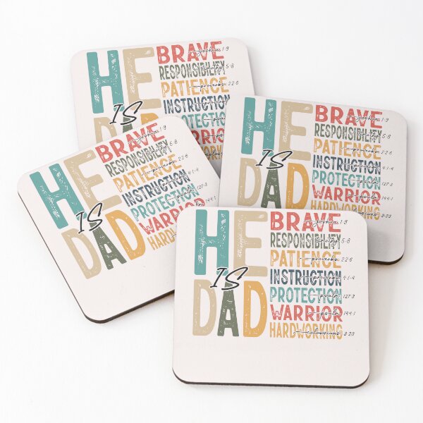 Item preview, He Is Dad Religious Bible Verse Christian Happy Father’s designed and sold by TalalosART.