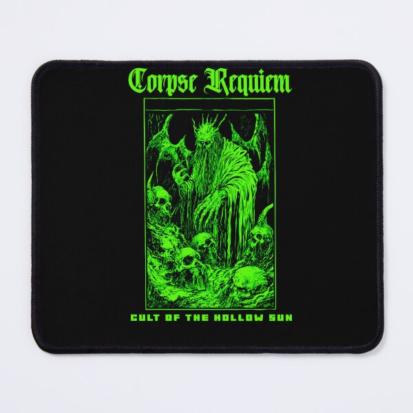 Item preview, Corpse Requiem. Metal style design by shadowinkedartwork. Cult of the Hollow Sun series. Green designed and sold by shadowinkedart.