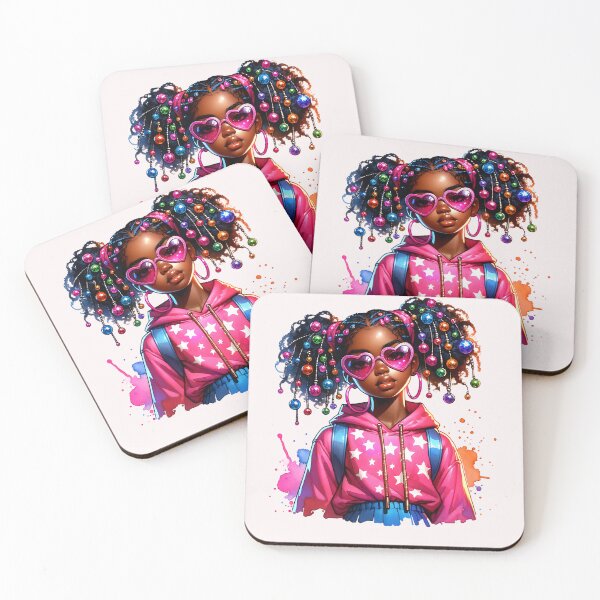 Item preview, I Am Black Afro Girl Little Melanin Princess Kids designed and sold by TalalosART.