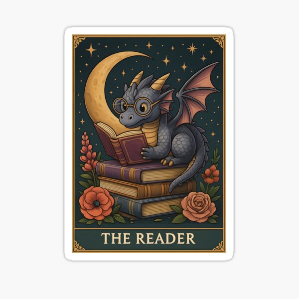 Aperçu de l'œuvre Le Livre de Cartes de Tarot du Lecteur Dragon Romantasy créée et vendue par MTRBSK11.