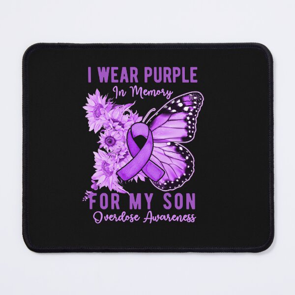 Item preview, I Wear Purple In Memory Of My Son Overdose Awareness designed and sold by TalalosART.