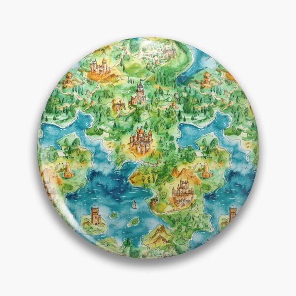 Item preview, Fantasy Archipelago Map with Cities and Ship Routes designed and sold by Piotrek0001.