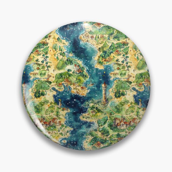 Item preview, Forgotten Realm Map with Cursed Lands and Rivers designed and sold by Piotrek0001.