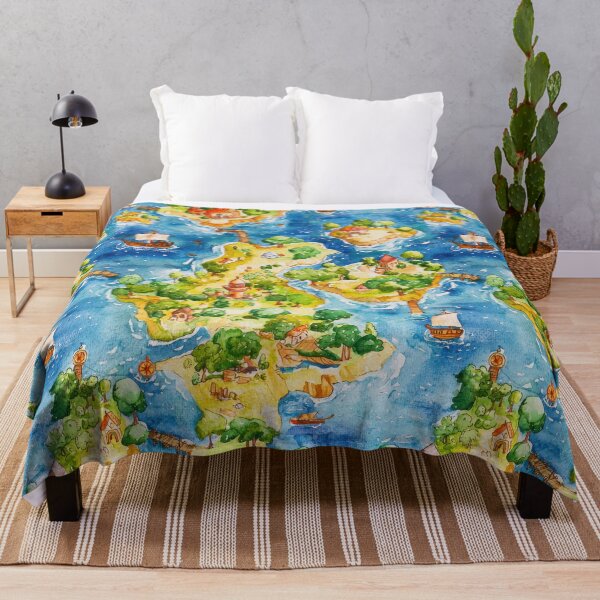 Item preview, Magical Forest Map with Villages Rivers and Caves designed and sold by Piotrek0001.