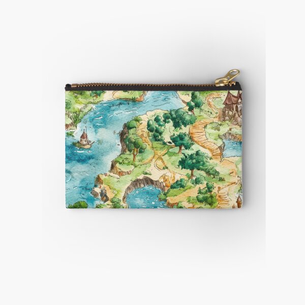 Item preview, Magical Continent Map with Hills Forts and Forests designed and sold by Piotrek0001.