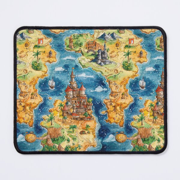 Item preview, Old Kingdom Map with Abandoned Castles and Towns designed and sold by Piotrek0001.