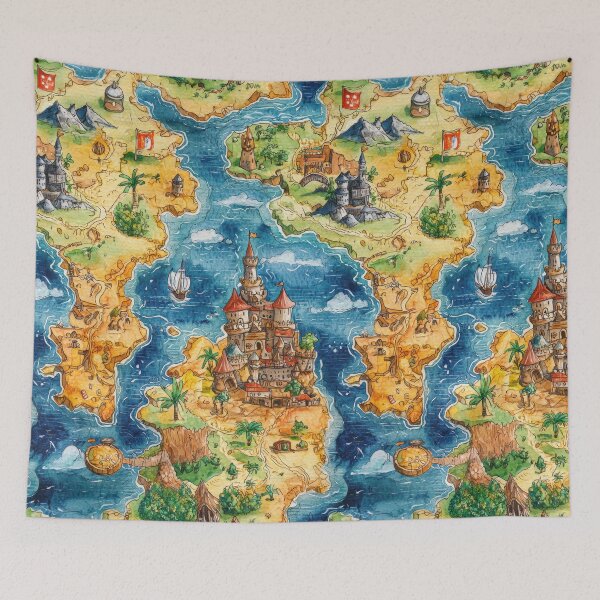 Item preview, Old Kingdom Map with Abandoned Castles and Towns designed and sold by Piotrek0001.