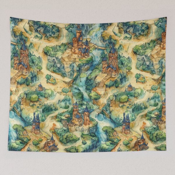 Item preview, Artistic Fantasy World Full of Roads and Wonders designed and sold by Piotrek0001.