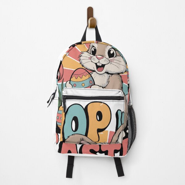 Item preview, Cute Easter Bunny with Eggs and Flowers | Spring Holiday Art designed and sold by graphicnew.