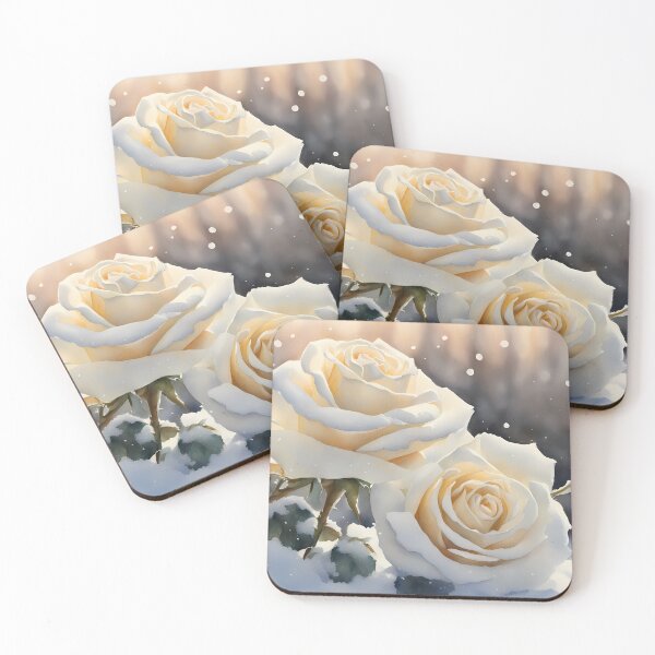 Item preview, White Roses in Snow designed and sold by CalmnessbyChoice.