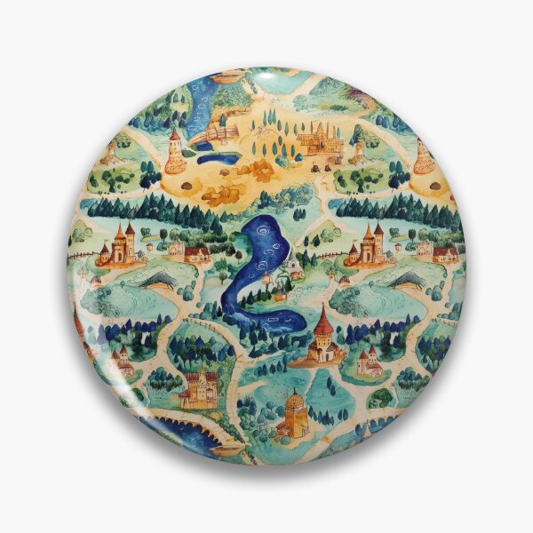 Item preview, Forgotten Kingdom with Hidden Mountains Lakes and Towers designed and sold by Piotrek0001.