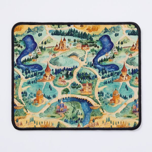 Item preview, Forgotten Kingdom with Hidden Mountains Lakes and Towers designed and sold by Piotrek0001.