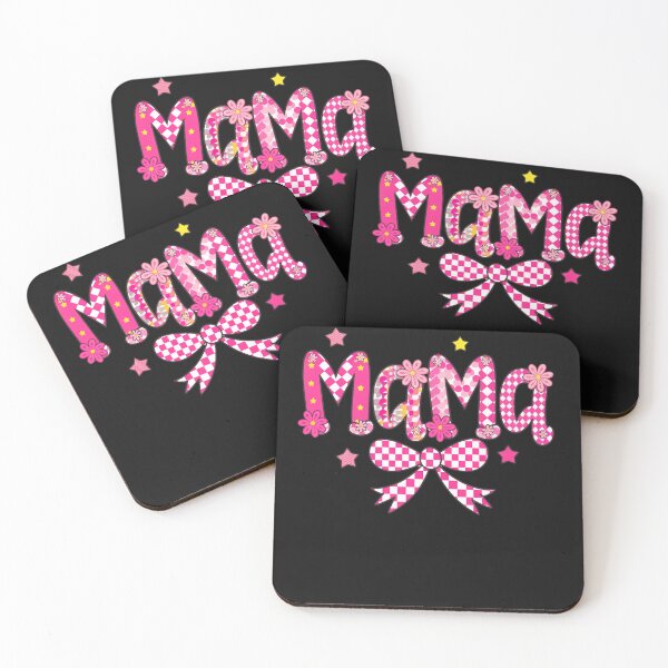 Item preview, Mama Coquette Bow Groovy Pink Floral Mother_s Day Mom Life designed and sold by TalalosART.