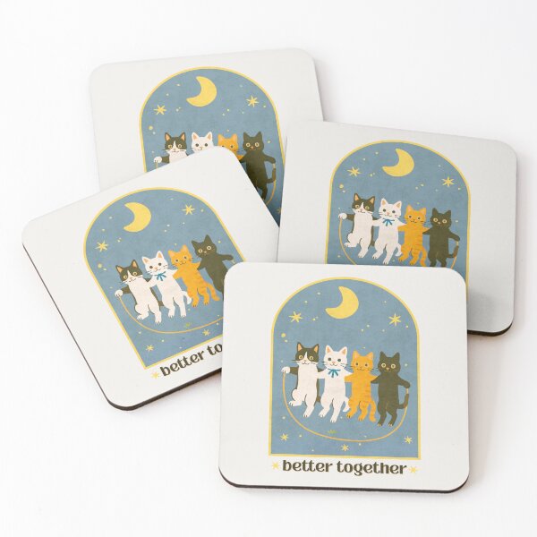 Item preview, Better Together Cats Skipping Rope Friendship designed and sold by arowh.