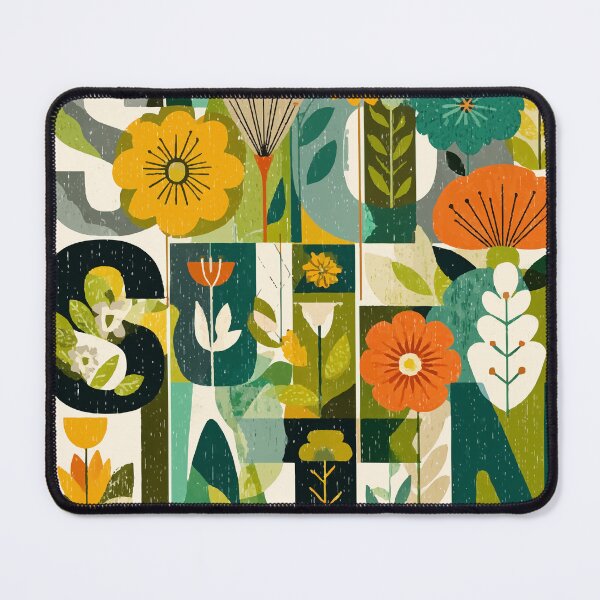 Item preview, Sustainable Word Art with Retro Flowers – Eco Modern Design designed and sold by Moss and Moon Studio.