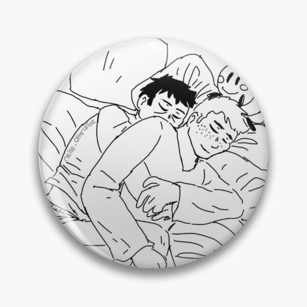Item preview, Destiel cuddling coloring page designed and sold by Melle-OtterWise.