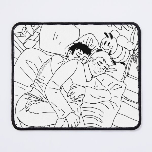 Item preview, Destiel cuddling coloring page designed and sold by Melle-OtterWise.