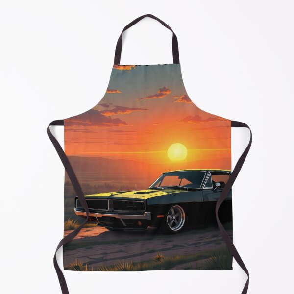 Item preview, Dodge Challenger in the mountains, sunrise, freedom 2 designed and sold by Salimgor Hangaround Music.