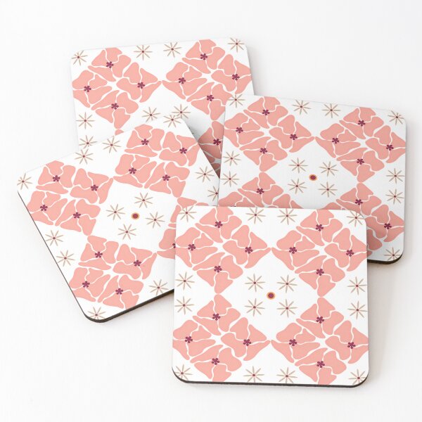 Item preview, 1900s mod aesthetic, antique pink mid century pattern Matisse inspired designed and sold by Clara Fruggeri.