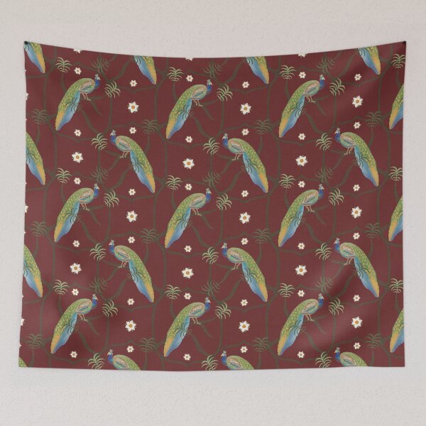 Item preview, Peacock Dark Red designed and sold by sarahsdesigns02.
