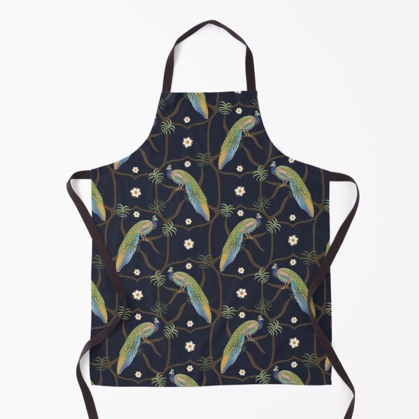Item preview, Peacock Navy Blue Pattern  designed and sold by sarahsdesigns02.
