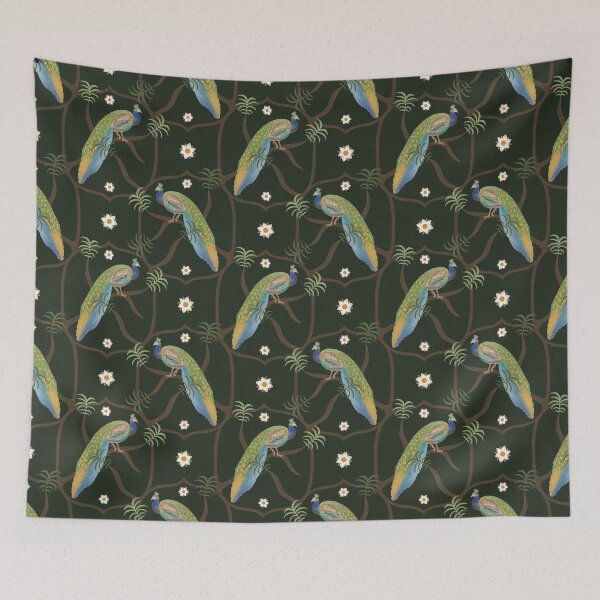 Item preview, Peacock Dark Green Pattern  designed and sold by sarahsdesigns02.